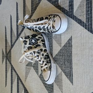 Converse Leopard Print High Tops